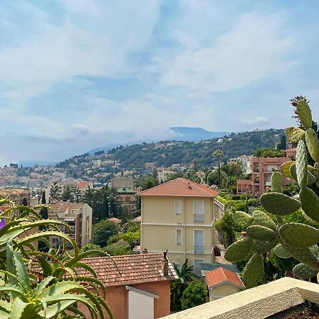 Mansfield Vue Carte Postale Terrasse Piscine Calme Port A 200M A Pied Apartment Menton Bagian luar foto