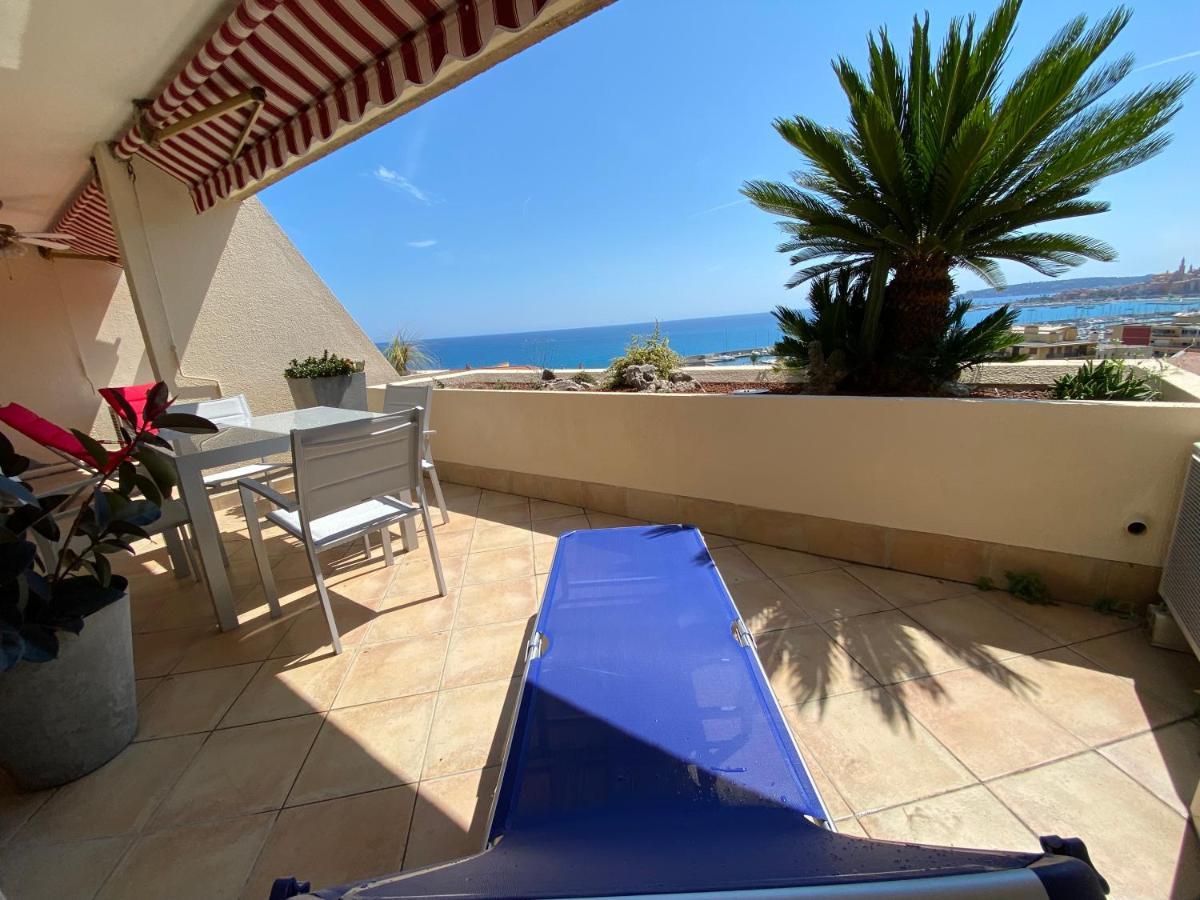 Mansfield Vue Carte Postale Terrasse Piscine Calme Port A 200M A Pied Apartment Menton Bagian luar foto