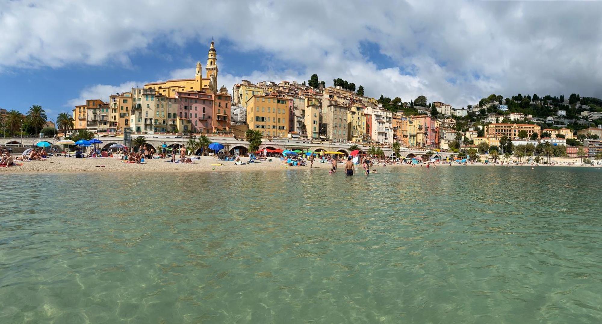Mansfield Vue Carte Postale Terrasse Piscine Calme Port A 200M A Pied Apartment Menton Bagian luar foto